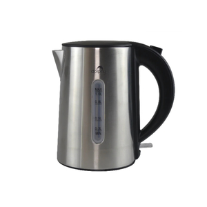 1.0L Brushed Silver Stainless Steel Kettle - Eco Soft
