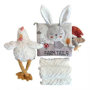 Baby Gift Sets: Gift Box : Charlie Chicken & Farm Tails Book