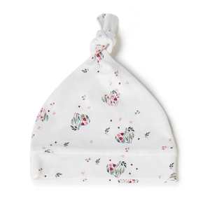 Organic Knotted Beanie : Heart