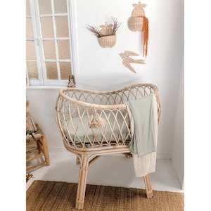 Change Pad Cover: Bamboo Bassinet/Change Sheet : Soft Sage