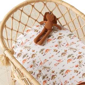 Change Pad Cover: Bassinet/Change Sheet : Dino