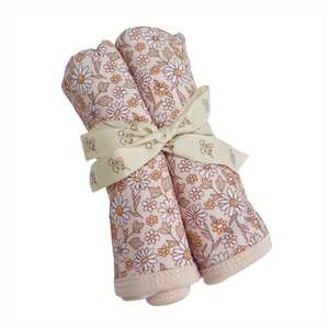 Bamboo Wash Cloth Set (2PK): Daisy Fields