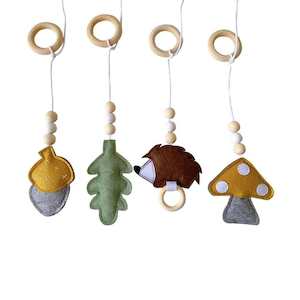 Playgym: Ecosprout Felt Playgym Toy 4 Pce Set: Hedgehog