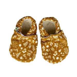 Baby Booties And Slippers: Baby Booties : Mustard Haze