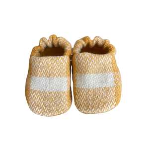 Vintage Wool Booties 0-6Mth: Gold