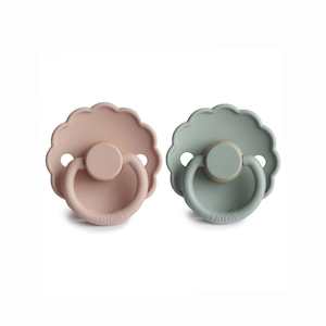 FRIGG Daisy Pacifier Size 1 : Sage/Blush