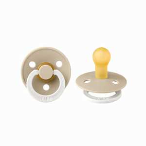 BIBS Pacifier 2 Pk Night Glow Size 1 : Vanilla
