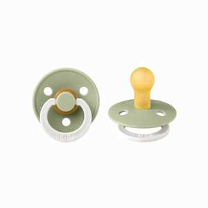 BIBS Pacifier 2 Pk Night Glow Size 2 : Sage