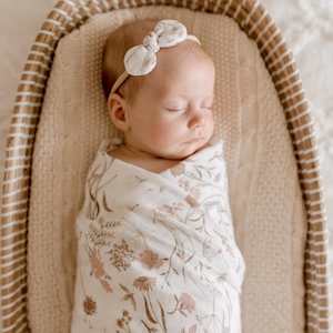 Lunas Treasures: Muslin Bamboo Cotton Wrap : Wild Meadow Pink Petals