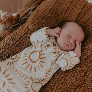Lunas Treasures: Knotted Newborn Sleep Gown : Soleil