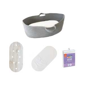 Bundle | Co-Sleeper Moses Basket - Dove Grey