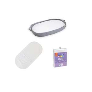 Nursery Bundles: Bundle : Cotton Changing Basket : Dove Grey