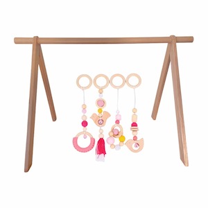 Playgym Bundle with Bell Toy Set : Pink