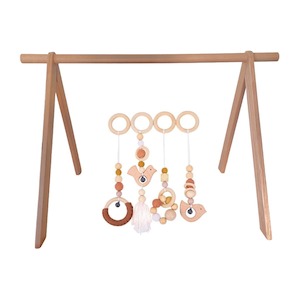 Playgym Bundle with Bell Toy Set : Cinnamon