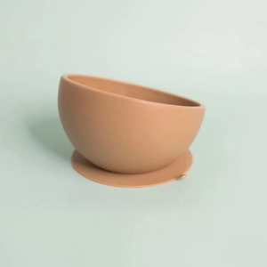 Silicone Scooped Suction Bowl : Mocha