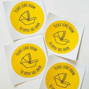 Made: Baby Car Seat Sign - Please leave Room