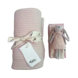 Christmas Gift Ideas: Gift Box : Organic Cot Blanket & Ella Mini Bunny