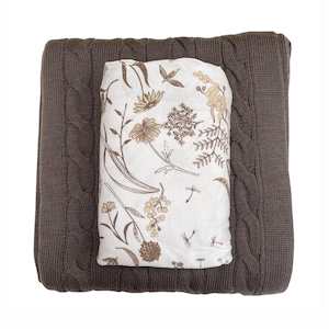 Gift Boxes 150 And Over: Gift Box : Mocha Merino & Wild Meadows Neutral Jersey