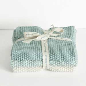 All: Lavette Washcloths (Set of 3): Duck Egg