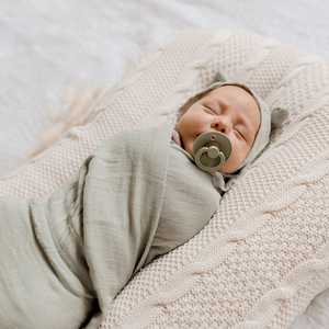Lunas Treasures: Muslin Cotton Wrap : Soft Sage
