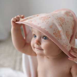 Bamboo Hooded Towel & Wash Cloth: Rosalie