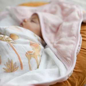 Bamboo Hooded Towel & Wash Cloth: Dusky Rose