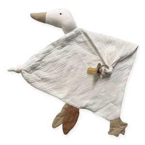 Muslin Goose Comforter : White