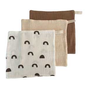Muslin Cloths 3pk: Earth Tones