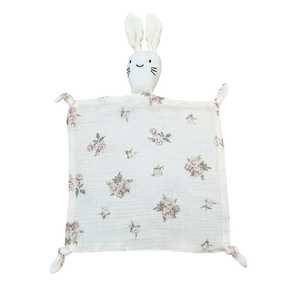 Muslin Comforter Bunny : Antique Rose