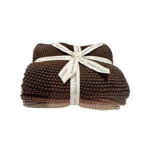 Lavette Washcloths (Set of 3): Chocolate
