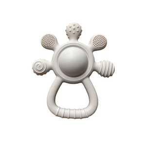 Silicone Baby Teether Rattle (0-12 Mths) - Vanilla