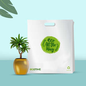 All: Large Recyclable Punched Handle Retail Bag -set of 60