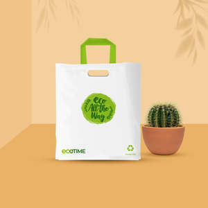 Medium Recyclable Loop Handle Retail Bag - set of 60