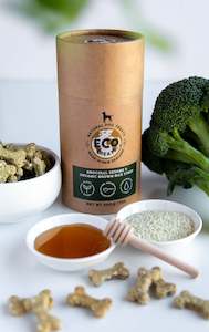 Premium Dog Cat Treats: ECO TREATS® Broccoli, Sesame & Organic Brown Rice Syrup - Dog Treats