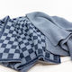 Kitchen Towel Duos - Navy Denim Chequer