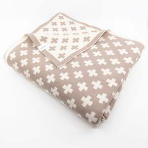 Maxi Throw: Organic Cotton Throw - Cashew
