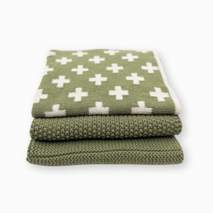Dishcloth Variety 3pk - Pistachio