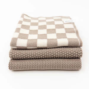 Dishcloth Variety 3pk - Hummus Chequer