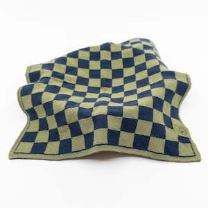 Multi Cloth - Navy Pistachio Chequer