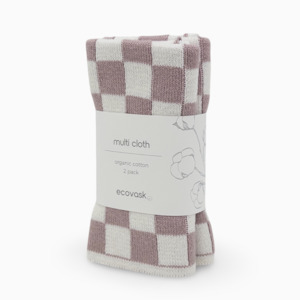 Multi Cloth 2pk - Orchid Chequer
