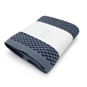 Hand Towels: Heritage Hand Towel - Fiordland Blue