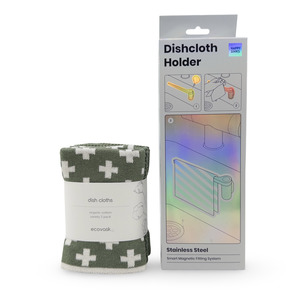 Happy Sinks Dishcloth Holder + Dishcloth Variety 3pk