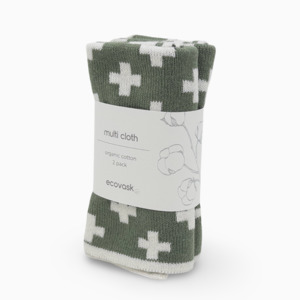 Multi Cloths: Multi Cloth 2pk - Sage+