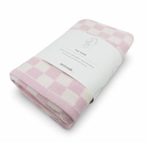 Bath Body: Hair Towel Mini - Sherbet Chequer