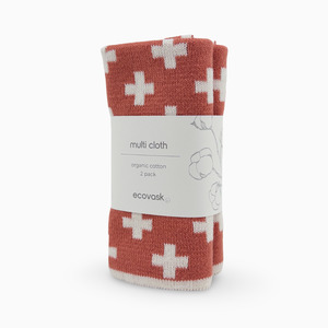 Multi Cloths: Multi Cloth 2pk - Coral+