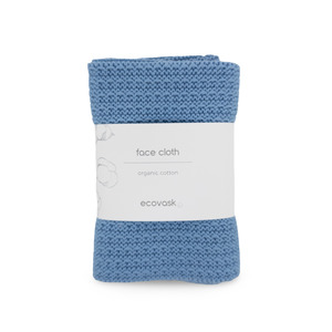 Face Cloth: Face Cloths 2pk - Cornflower