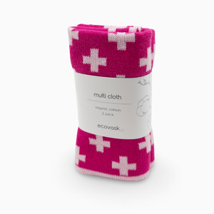 Multi Cloth 2pk - Raspberry+