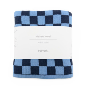 Kitchen Towel | Tea Towel - Navy Cornflower Chequer