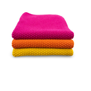 Dishcloth Lite: Dishcloth 'Lite' 3pk - Sorbet