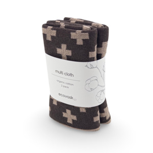 Multi Cloths: Multi Cloth 2pk - Chocolate+